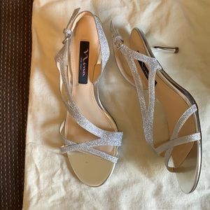 Nina silver dress sandals